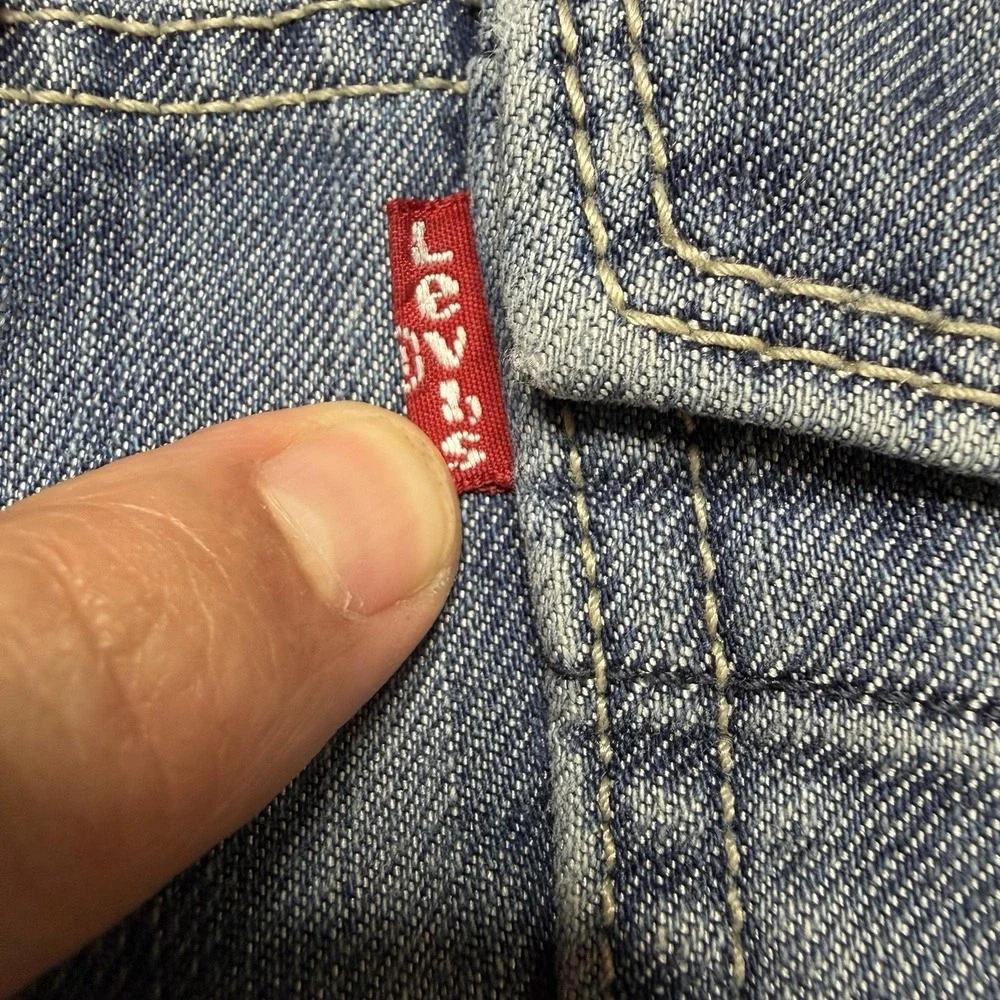 Levi's 569 Jeans Men's 33x30 Loose Straight Denim Snap Flap Double Pockets EUC